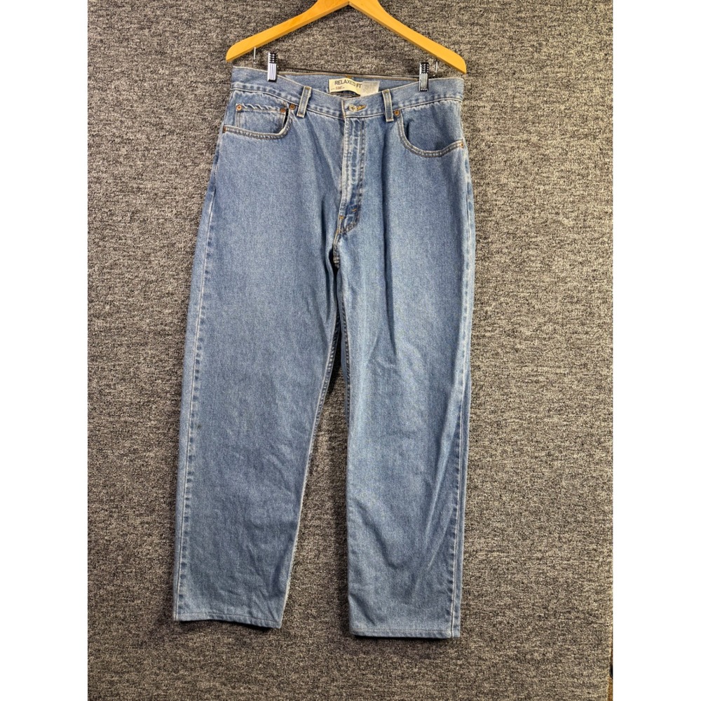Levis 550 Relaxed Fit Jeans Mens 36x32 Blue Medium Wash Tapered Denim 00550-4891